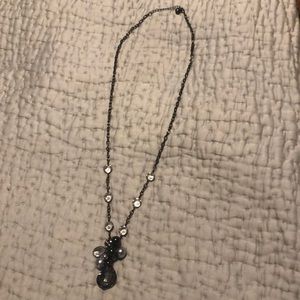 White House Black Market Long black chain